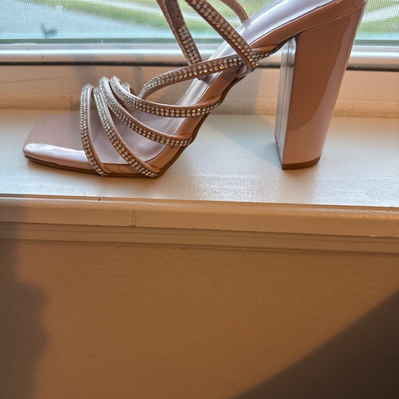 TOP Moda Metallic Strappy Heels - Picture 2 of 4